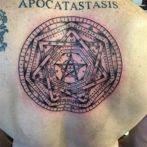 cool halloween tattoos|halloween occult back tattoos.